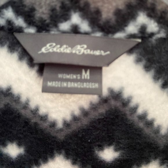 SOLD Eddie Bauer Designer Print Long Sleeve 1/4 Zip Pullover Top NWOT - Picture 5 of 12